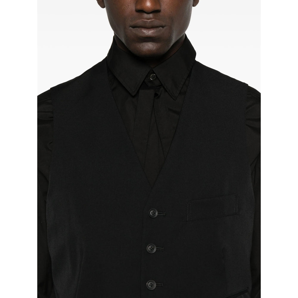 Yohji Yamamoto Waistcoats - Black | 9675fe349fcd32cb7f3b4d6f5e86b349b6b2ed88