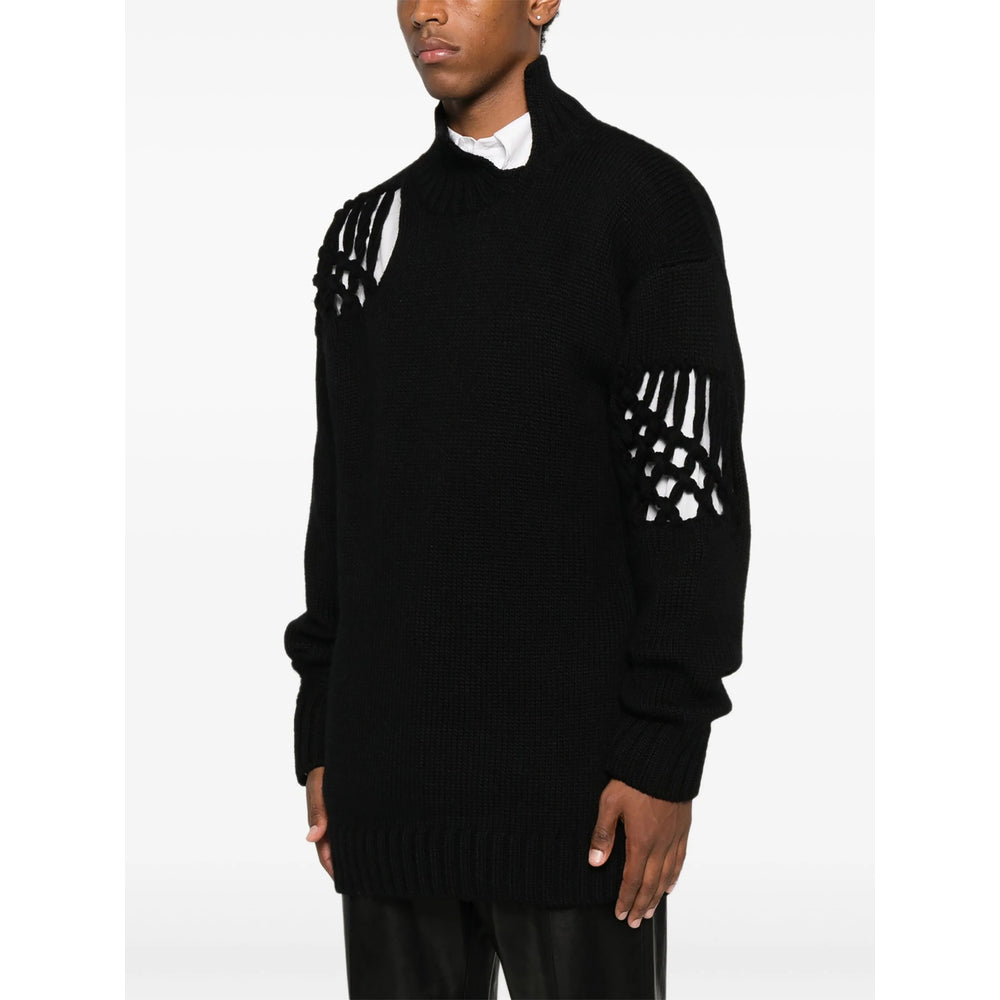 Yohji Yamamoto Sweaters - Black | 43aa3522c5a8cad31a5cac2ae9521fc3f1748daf