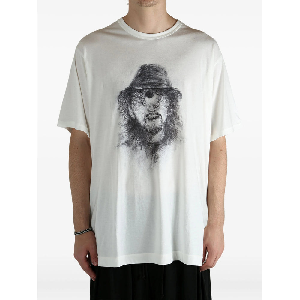 Yohji Yamamoto T Shirts - White | a95fa8ef924846f4c683171bd5c5d4870a64824e