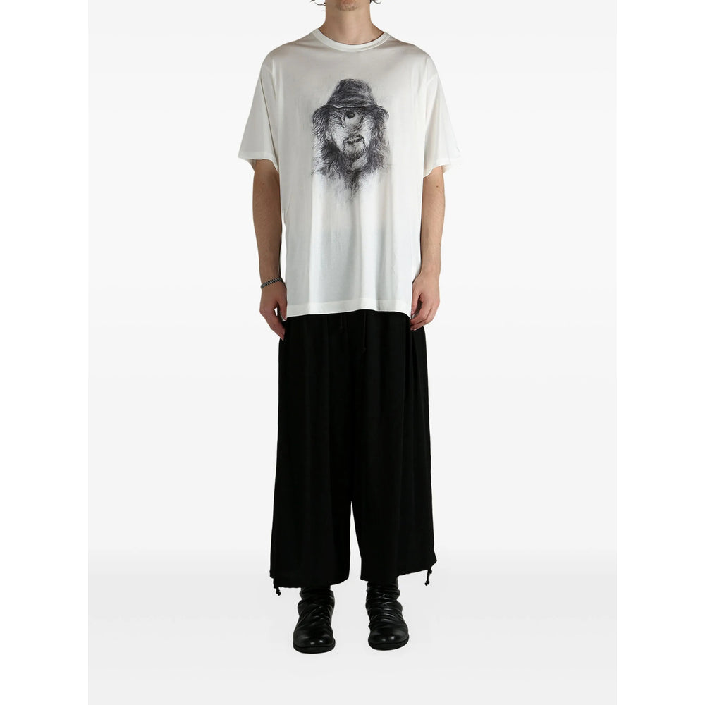 Yohji Yamamoto T Shirts - White | 783be8833db48db3688746633bcc5a06e01c8fef