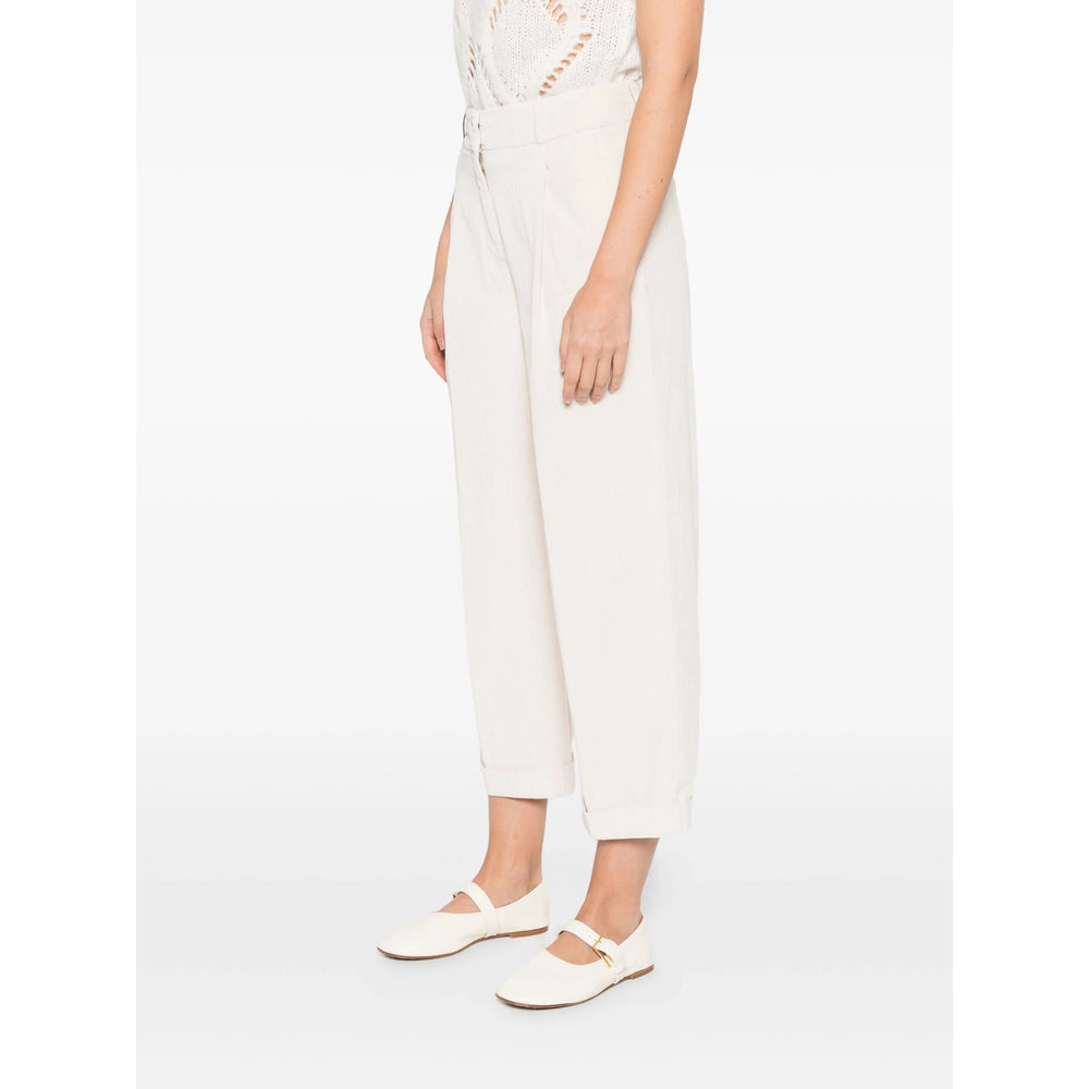 Peserico Pants - White | 5ca91686e22042afdaf6a4f3c8da23ad2c700b25