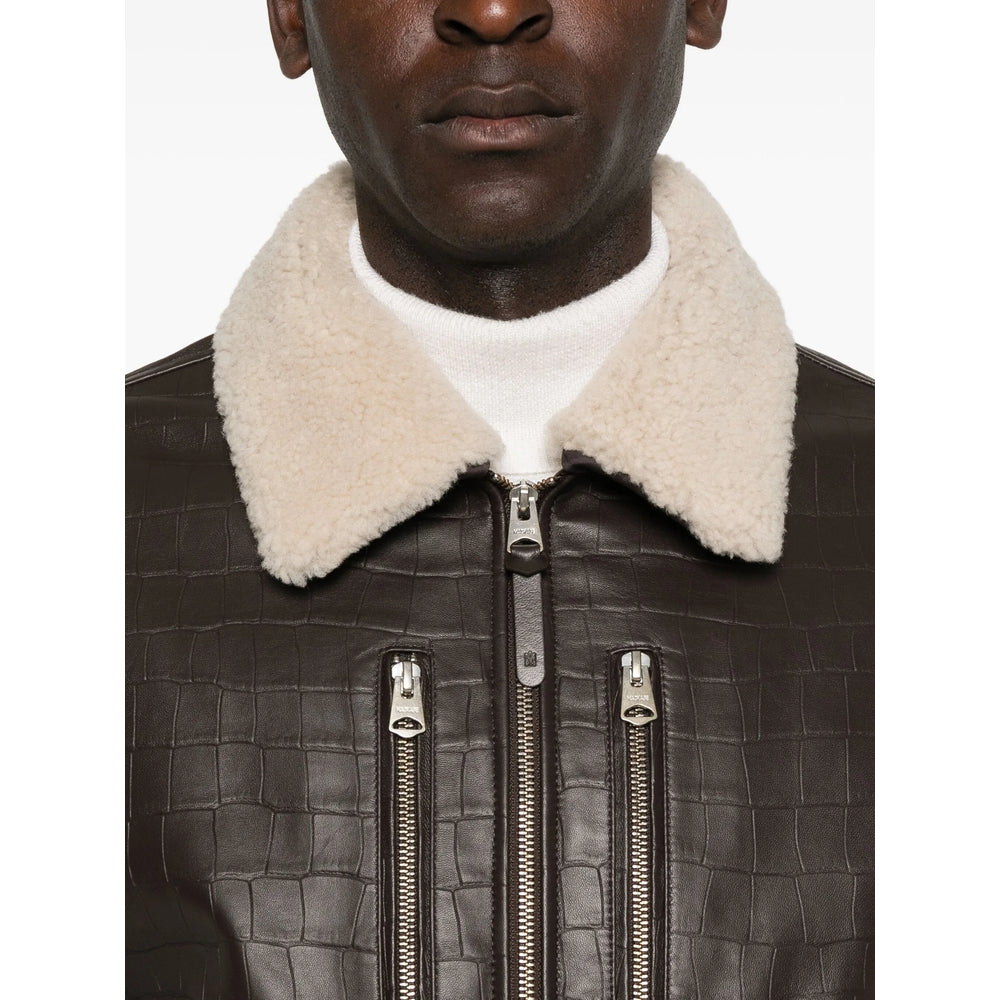 Mackage Leather Outerwears - Brown | 6674b1eb2f7f4ed37e8c7cadd6036c32e8d42afd