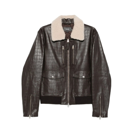 Leather Outerwears Brown