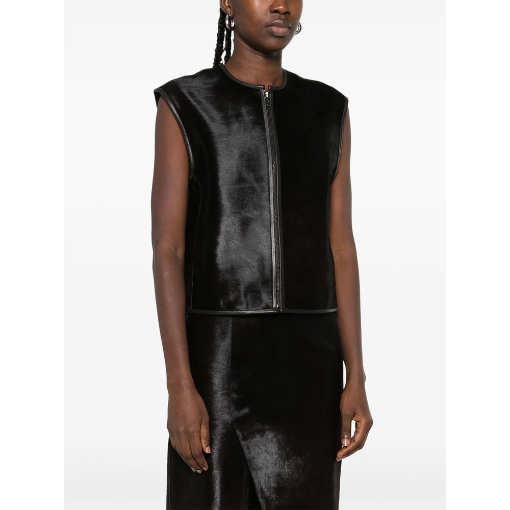 Lou Lou De Saison Leather Waistcoats - Brown | c818317e52a5d5045fd188e85594945cdebe4445