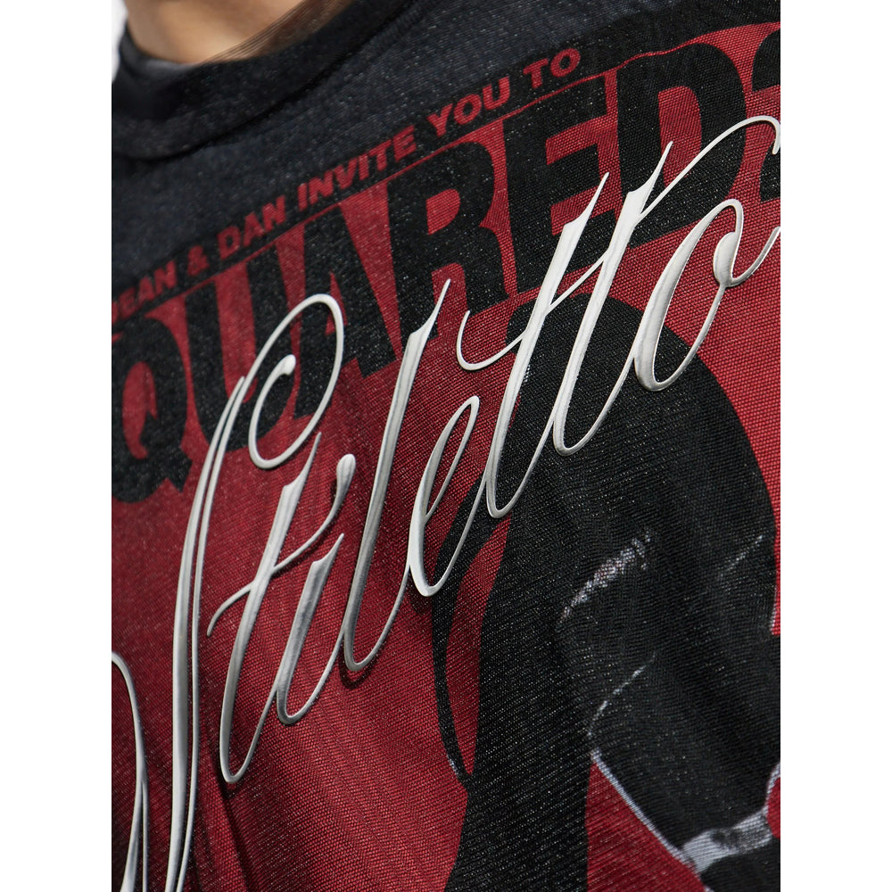 Dsquared2 T Shirts - Gray, Red | 7032d85dbfd814d49057f1af433a4c4d4cdfe992