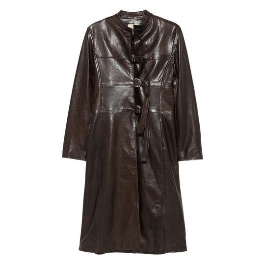 Leather Outerwears Brown