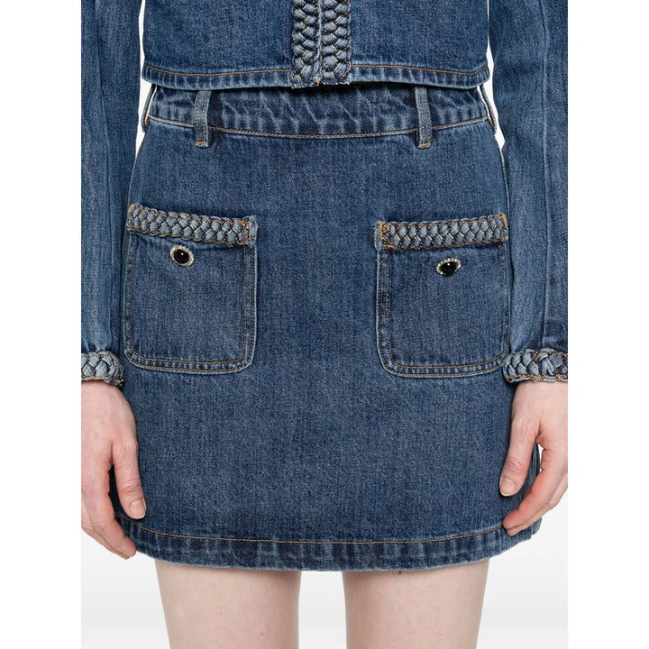 Self-Portrait Skirts - Blue | 5b05ec3c346baa4f2238e72b523ead0c9c8cc5a0