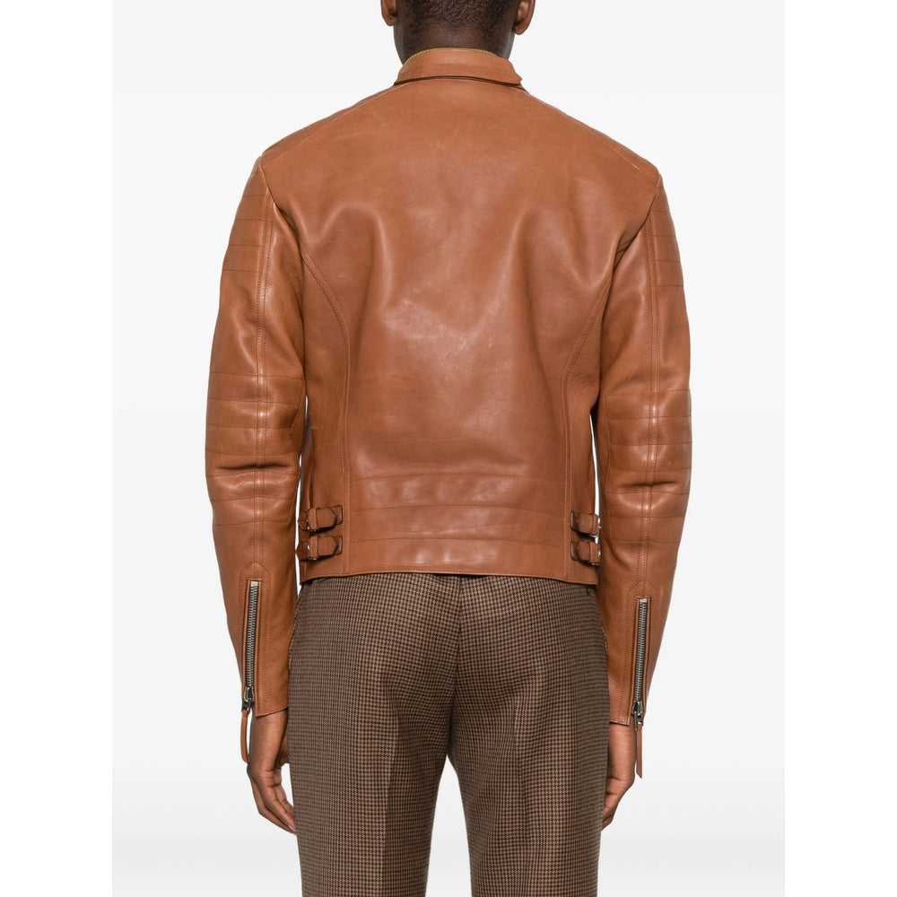 Tom Ford Leather Outerwears - Brown | 7a5c9d95495120f112db7761ee31ad5213532e24