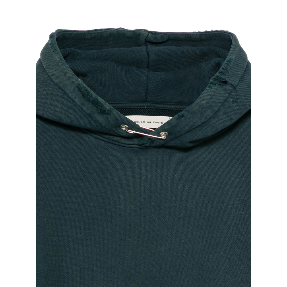 Stay Human On Earth Sweatshirts - Green | b8a70dcee3433d49572e0e886ef2bab8a3381b3f