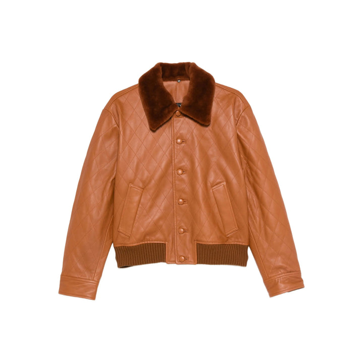 Ernest W. Baker Leather Outerwears - Brown | 40f9f2502a54ba6f856db32e25f8444ace8c7b81
