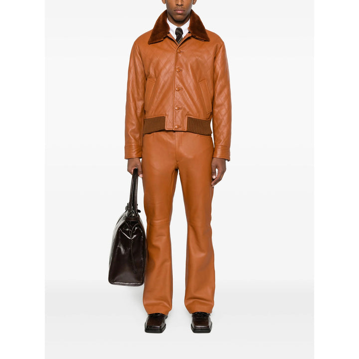 Ernest W. Baker Leather Outerwears - Brown | df5a0903bad7e81c99b466053d0040956b6d2604