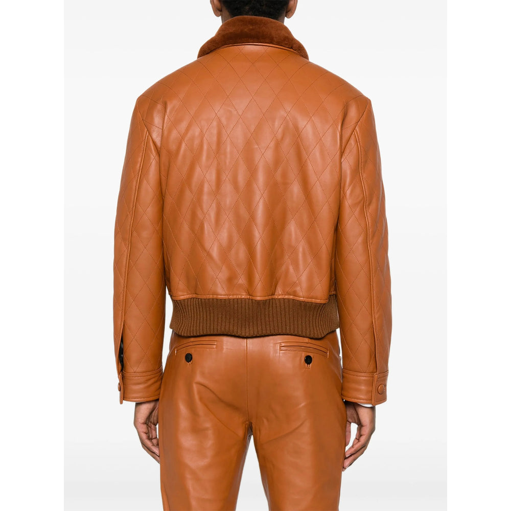 Ernest W. Baker Leather Outerwears - Brown | 1775e5e013ae52293072a38d3bed719cf4d47516