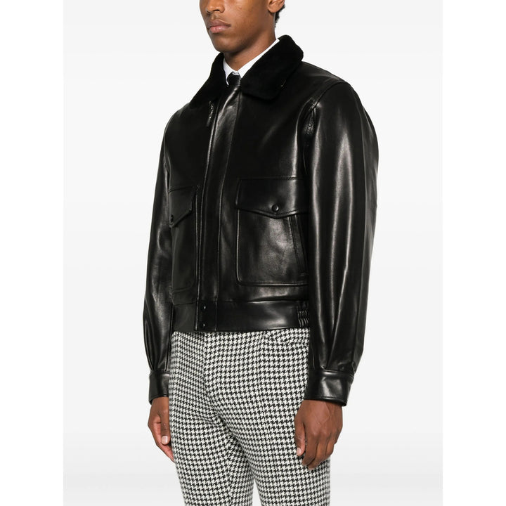 Ernest W. Baker Leather Outerwears - Black | 9bf1c807d7cd8c0403eb0f4a12d68934bfed8e35