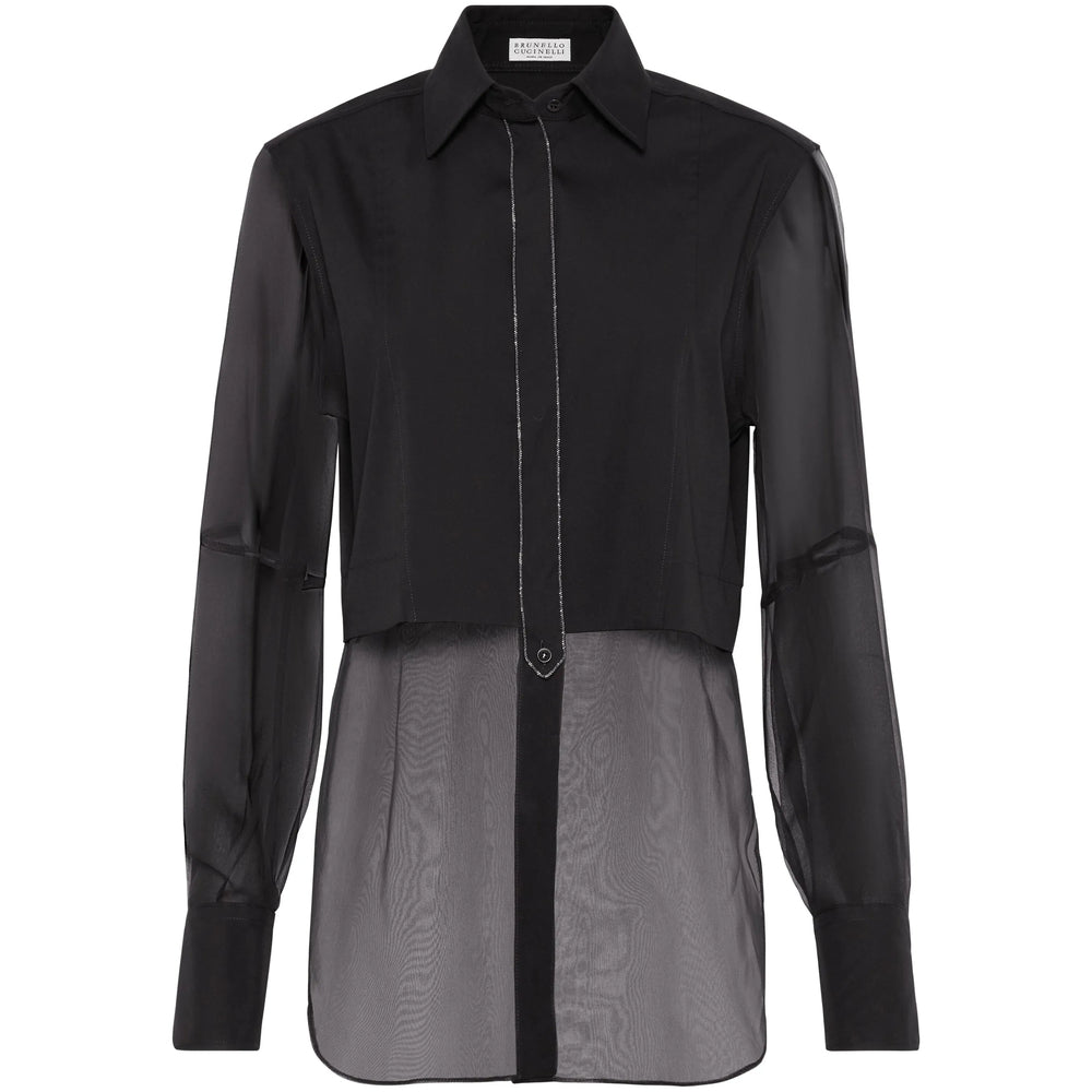 Brunello Cucinelli Shirts - Black | a250dedc9fdb421ebca6357f3a313287217cbd09