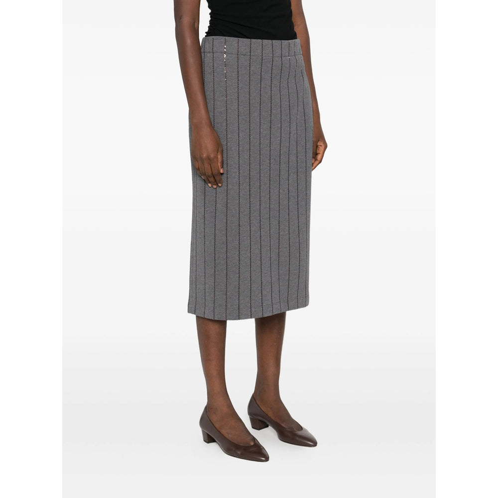 Brunello Cucinelli Skirts - Gray | 9ef2fb8bbf9d3695c7ce0cbe75fa52fb0343355d