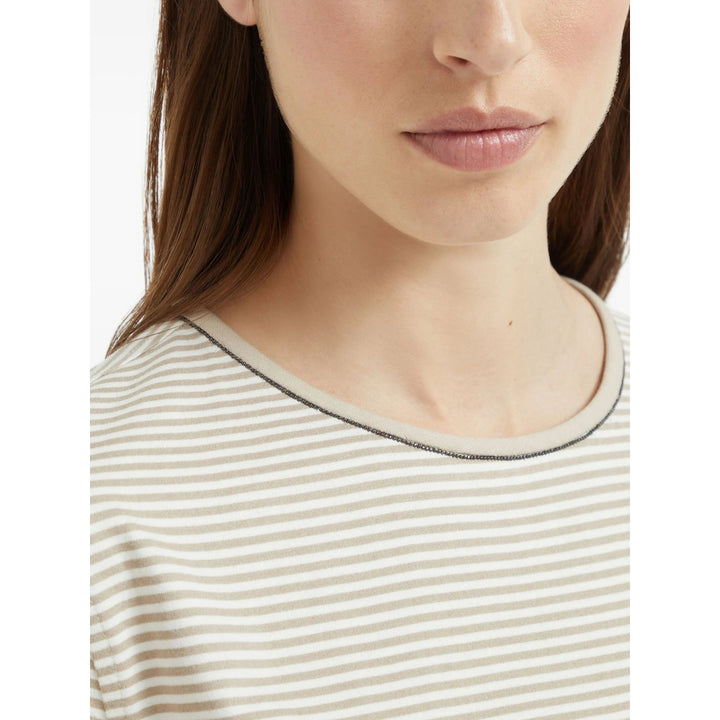Brunello Cucinelli T Shirts - Neutral | 3776297fbd09d3f73102f250390f7de7388b8e4e