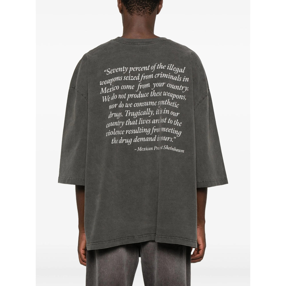 Willy Chavarria T Shirts - Gray | 636cfe42ecb5da3abdf447ddf24917f94e66d406