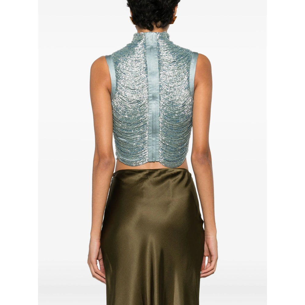 Cult Gaia Tops - Blue | a9b455e23d2df405f2ca56b1279a9f940301985e