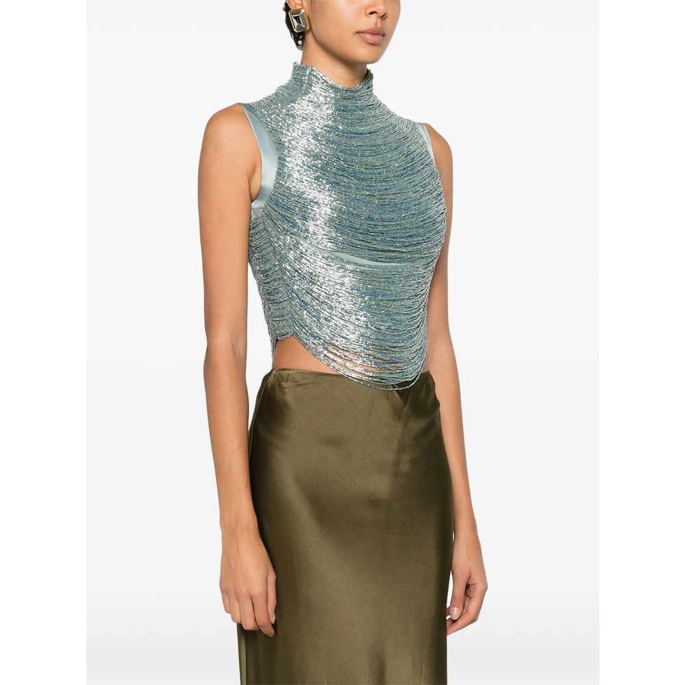 Cult Gaia Tops - Blue | 5efdc482fde1ae0ce58074a328d94249aa525696