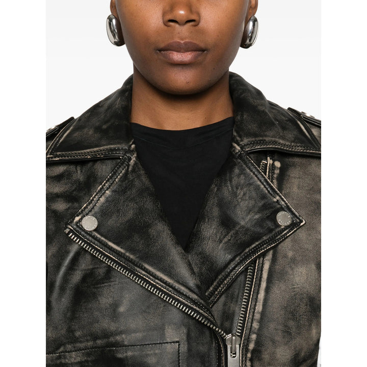 Gestuz Leather Outerwears - Black | 8de0c79f74dc942c657276f0f4141facb35ff1e8