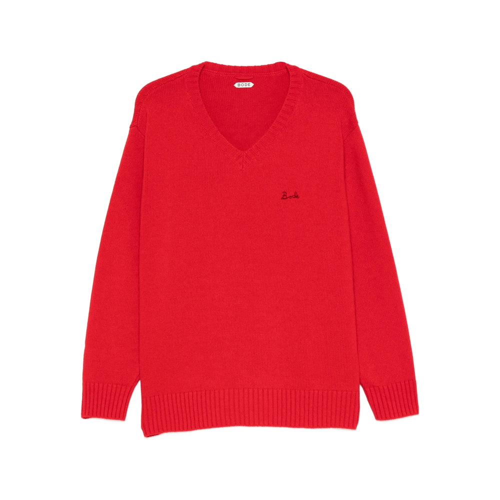 Bode Sweaters - Red | c28fd64c1951a060b93ddbeeed51642b1a8a9c29