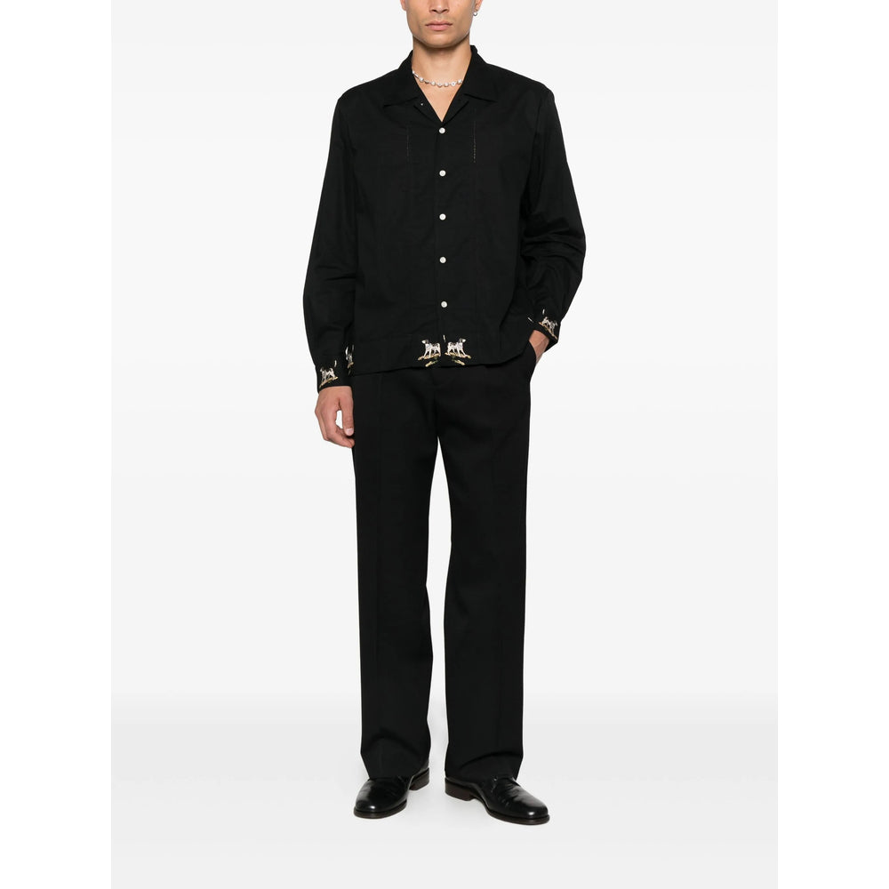 Bode Shirts - Black | ce55d833b23a6aeb52b9a84b58f6b71bdda7a236