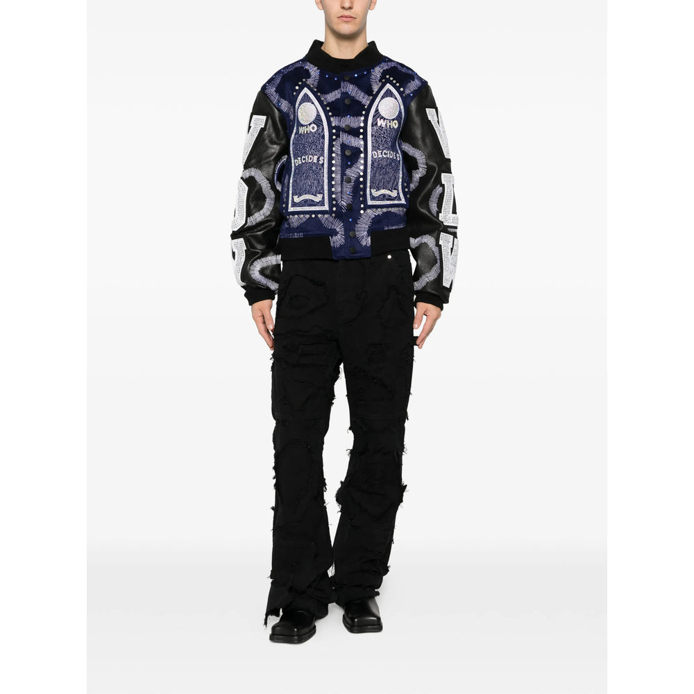 Who Decides War Leather Outerwears - Blue, Black | 33ec8f6aeaad7e3584087094d66dce911ae16861