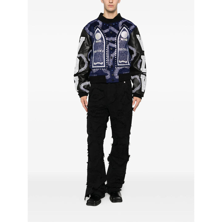 Who Decides War Leather Outerwears - Blue, Black | 33ec8f6aeaad7e3584087094d66dce911ae16861