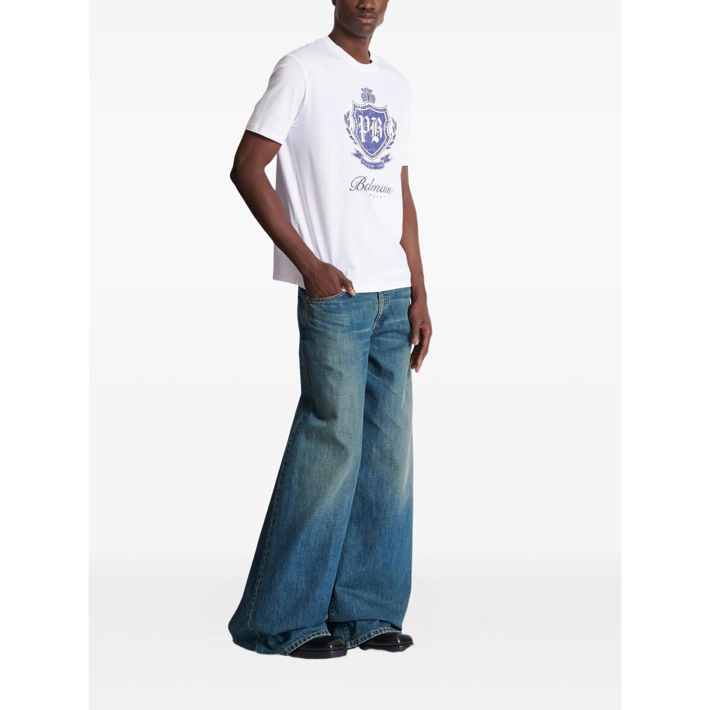 Balmain T Shirts - White | 19684c025359e3698db98be375edd15c85de29fb