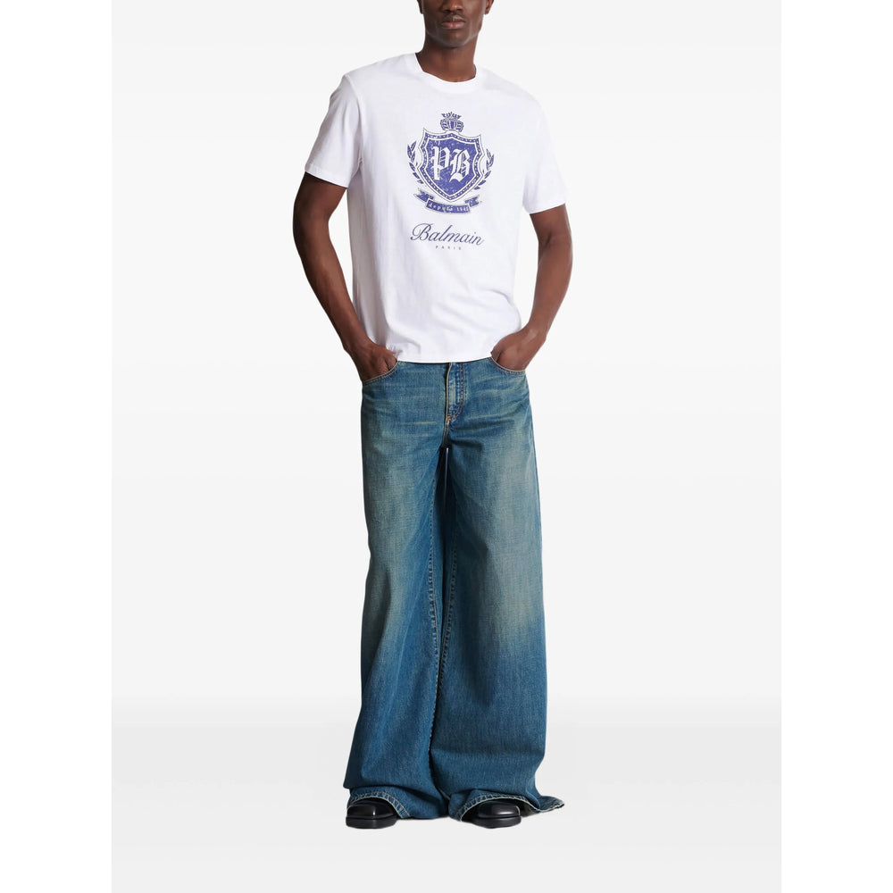 Balmain T Shirts - White | 562fa5d085252e1bb5550300b7ca1f3e6eb5b342