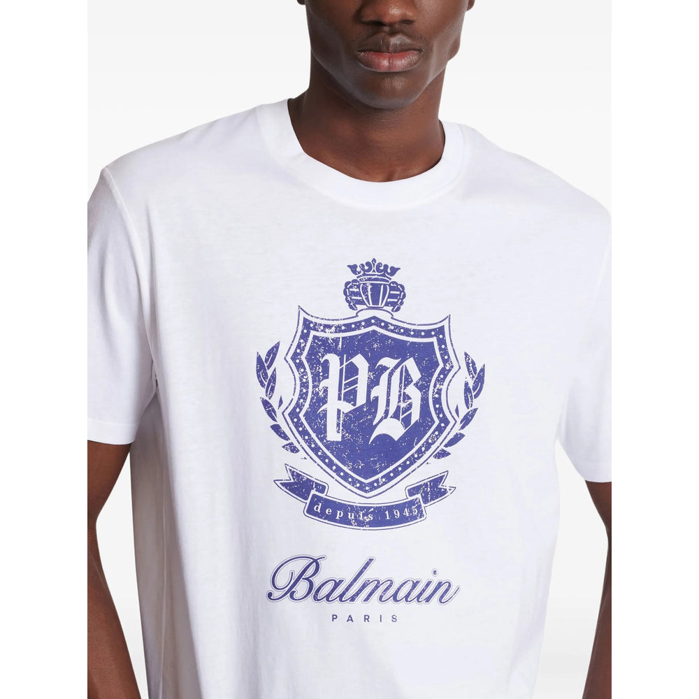 Balmain T Shirts - White | 679ad122b9b29b19ae8f061e5d01e5bc6441c926