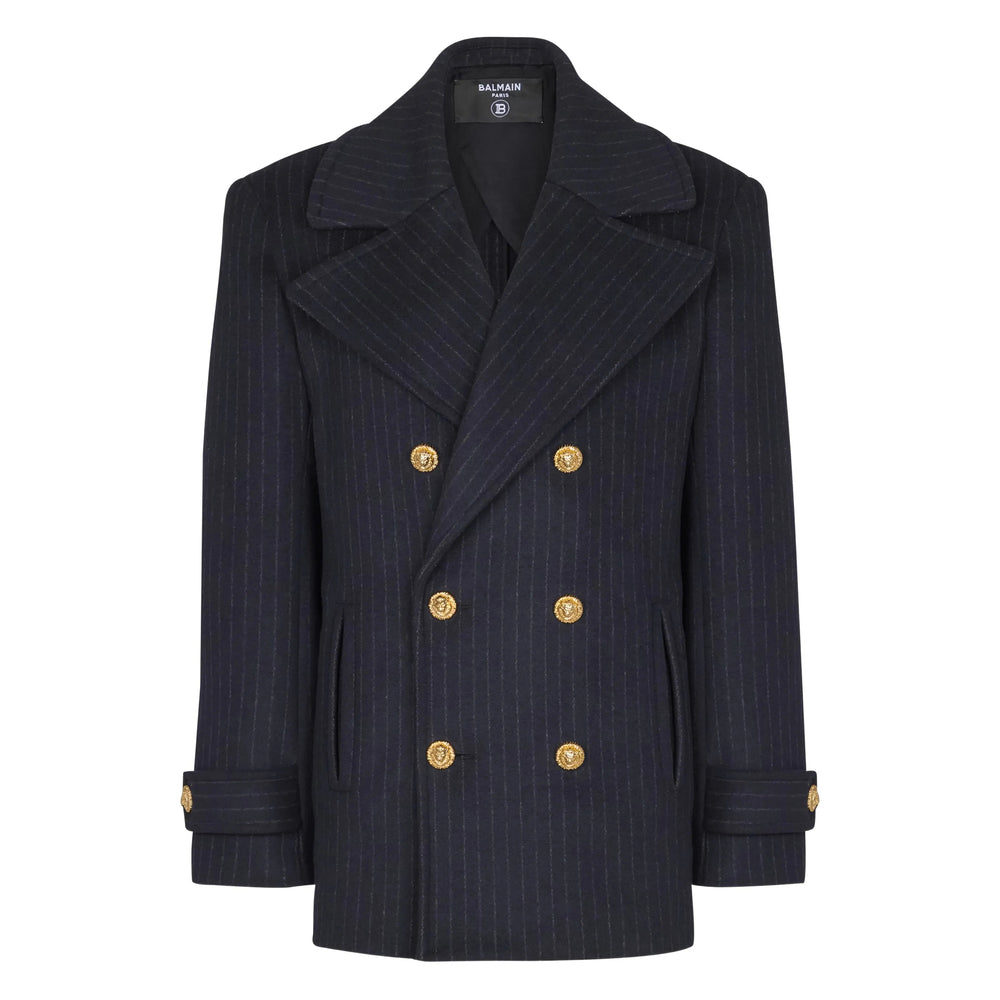 Balmain Coats - Blue | 3f759c7f2cbcd55ae6c9283971fe53a177f55f9d