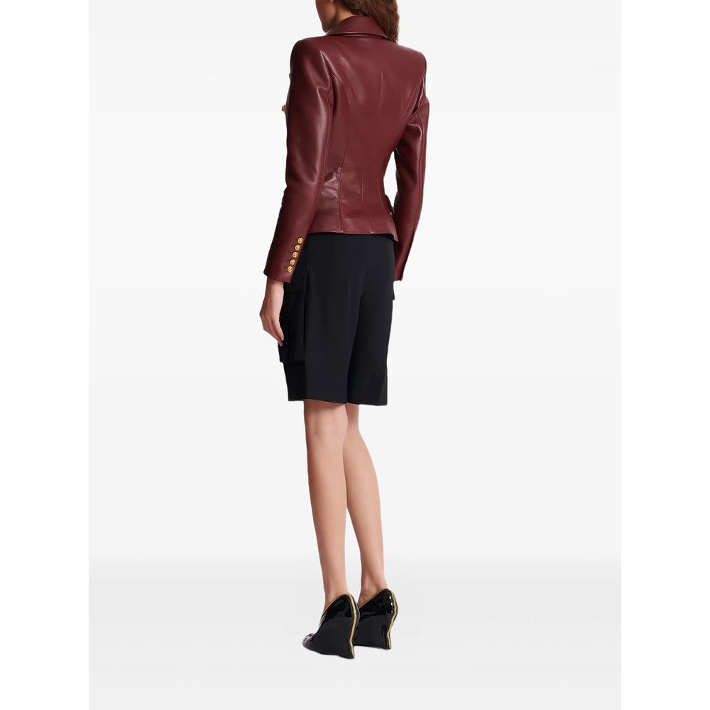 Balmain Leather Outerwears - Red | e35b86fdc5313c9cc20bf4ee3c98d41c8e0ea9f3