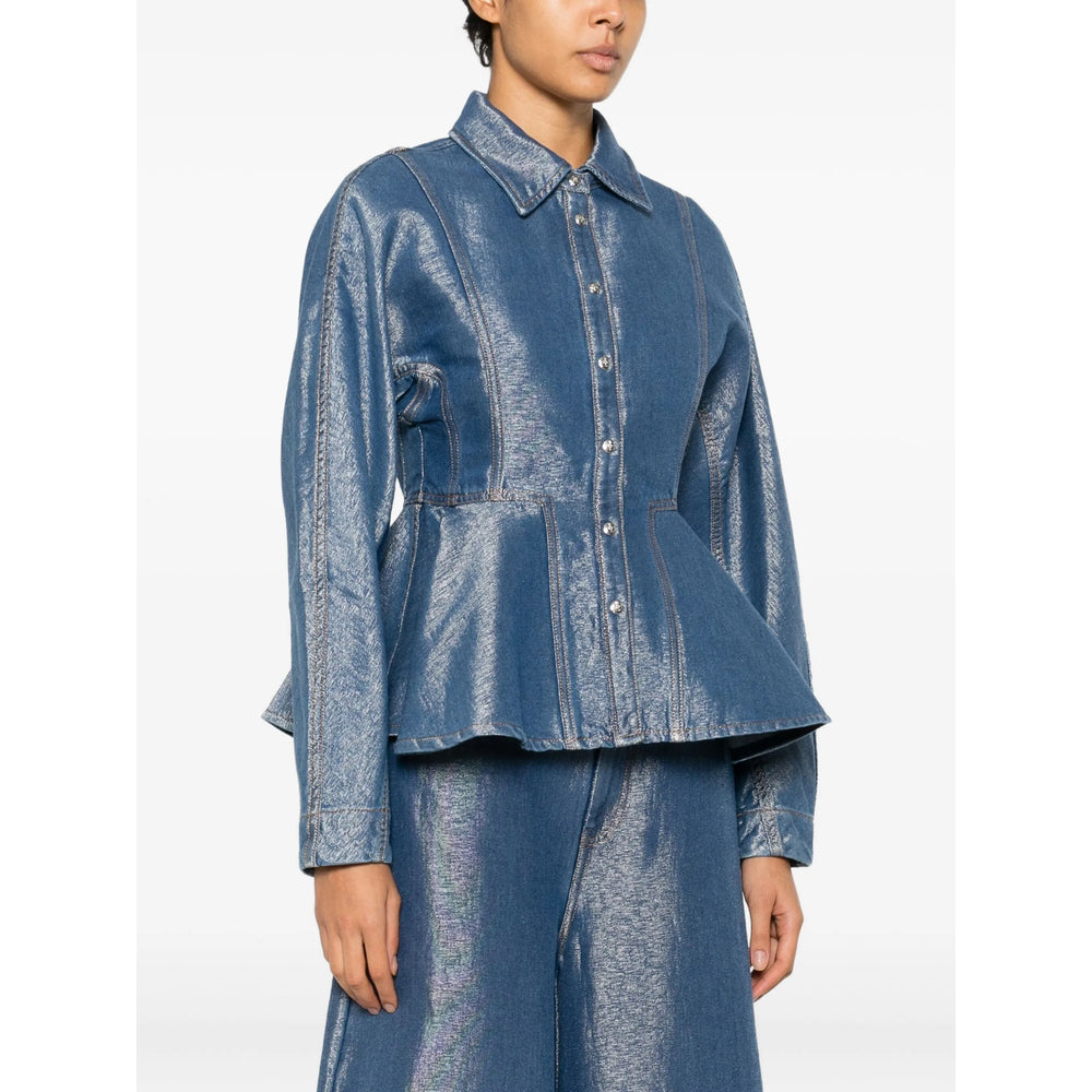 Ganni Shirts - Blue | 2e39bfd621aa38b1c9077ef0bfeb9ed3f007d552