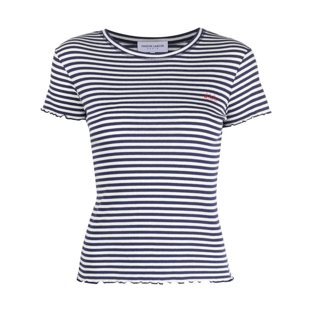 Maison Labiche T Shirts - Blue, White | c563b2a230a27aca401fabb889ae5705b0f23349