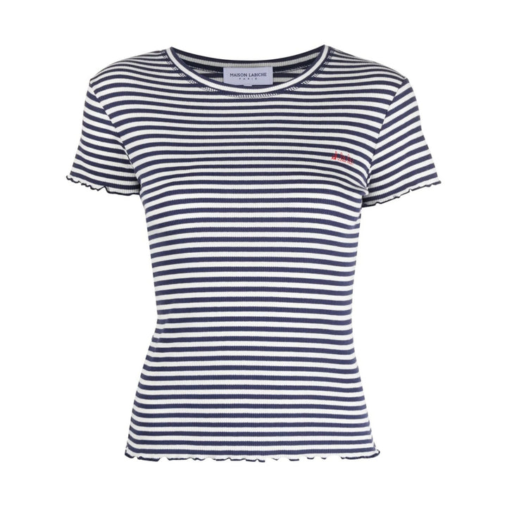 Maison Labiche T Shirts - Blue, White | c563b2a230a27aca401fabb889ae5705b0f23349