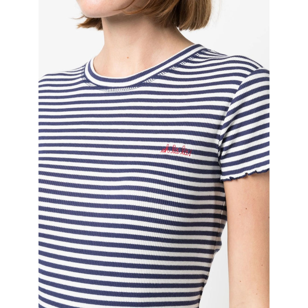 Maison Labiche T Shirts - Blue, White | 69639fc2c2e5c4ff9ed8897804082f6decd6c451