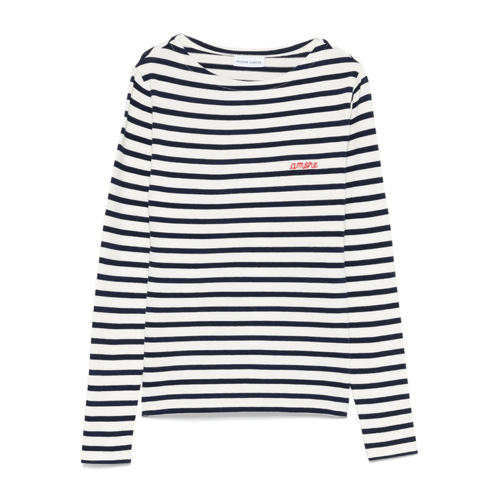 Maison Labiche Sweaters - White, Blue | 6bdf17a90efd9c1ba4c2292401593fa786a537ce