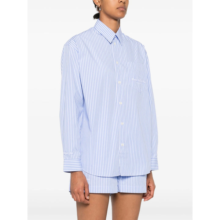 Sporty & Rich Shirts - Blue, White | 04933002547b875fdb012b9ba5905b122cfc6cd4