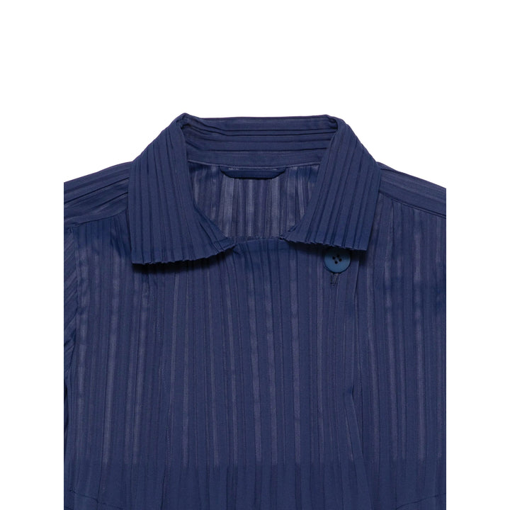 Pleats Please Issey Miyake Coats - Blue | e8aeb0b51fd135edf7e2a2d5b43e27bda254dcef