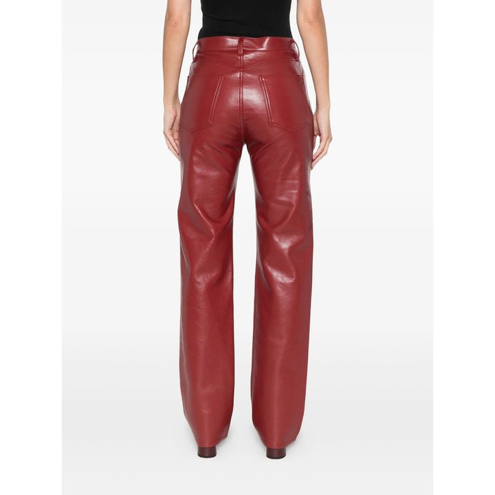 Agolde Leather Pants - Red | 3c30b26aced561a6961044233fbd2afc4cbfd641