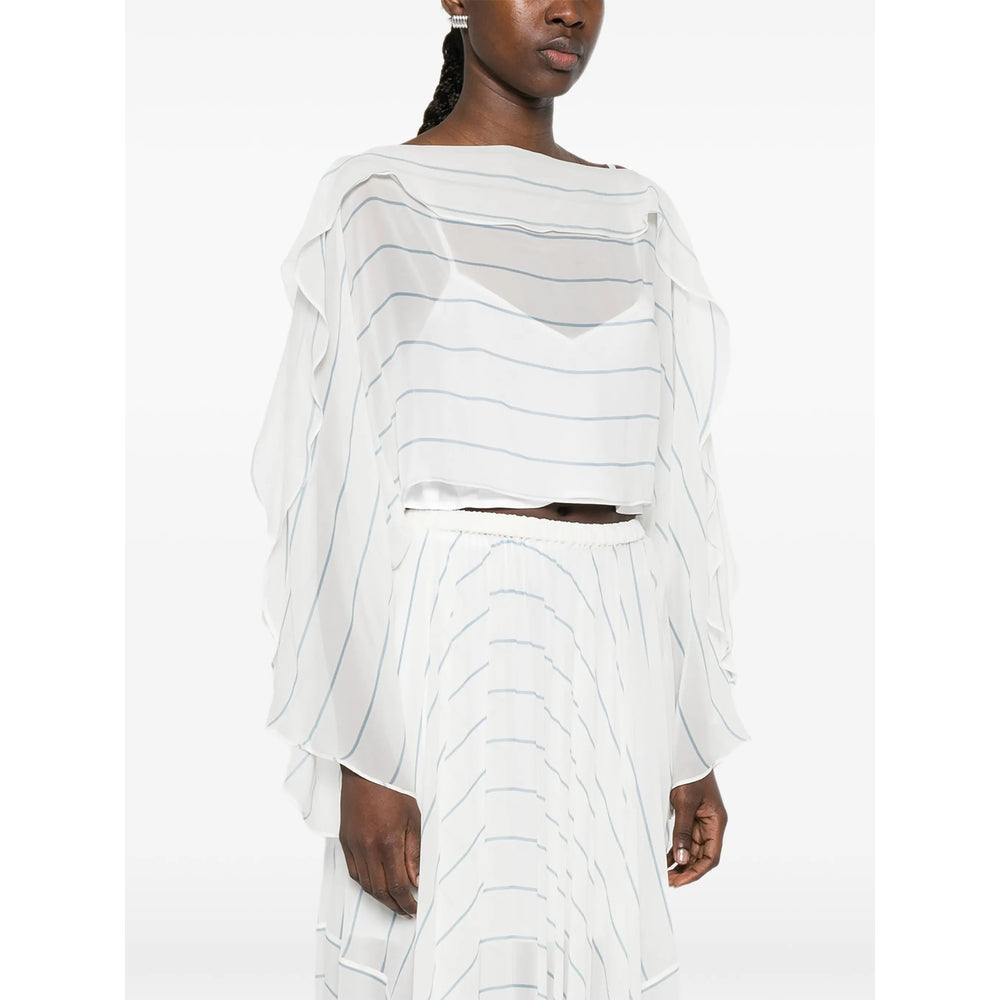 Bondi Born Tops - White, Blue | 24764793278bbf41f041836a44a184ba36698e96
