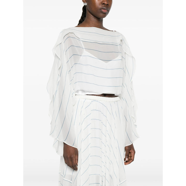 Bondi Born Tops - White, Blue | 24764793278bbf41f041836a44a184ba36698e96