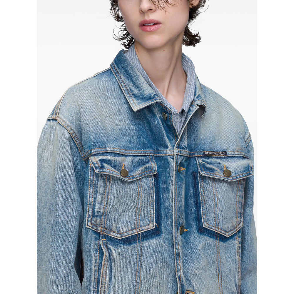 Maison Margiela Coats - Blue | b46215d3287b012bd2e078e3f89e35d3a81aa55c