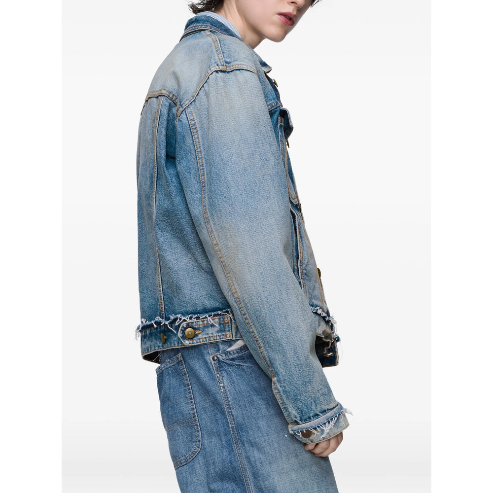 Maison Margiela Coats - Blue | 885431b91ac5a46b6806ba346fdc2cd07122876c