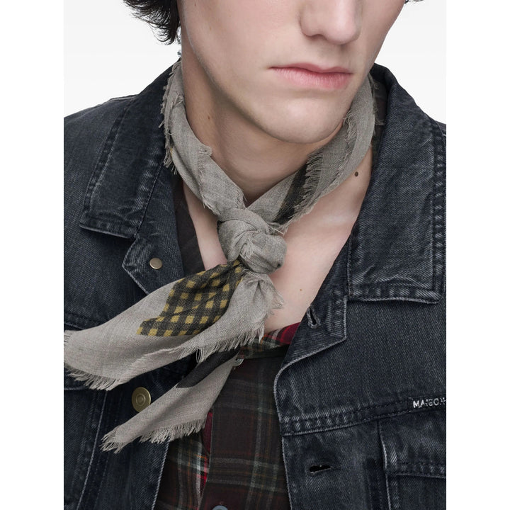 Maison Margiela Scarves - Gray, Black | e0a9929cb0be895529249baa79783ff4b8af3332