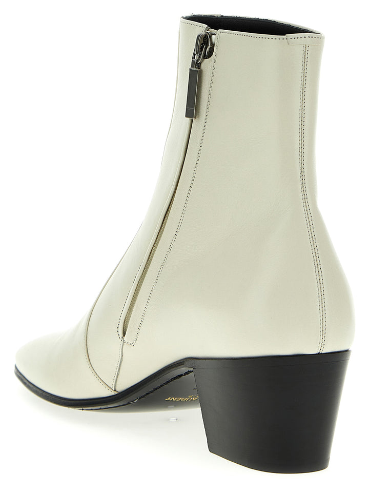 Vassili Boots, Ankle Boots White