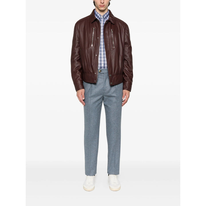 Brunello Cucinelli Leather Outerwears - Brown | 2faffabbd084dad42854306efa8ff342a1d7cdf6