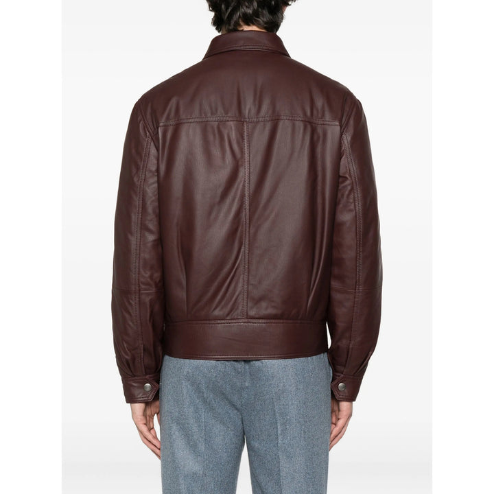 Brunello Cucinelli Leather Outerwears - Brown | f569697c257896f787926e1cec5f43c10e2f6739