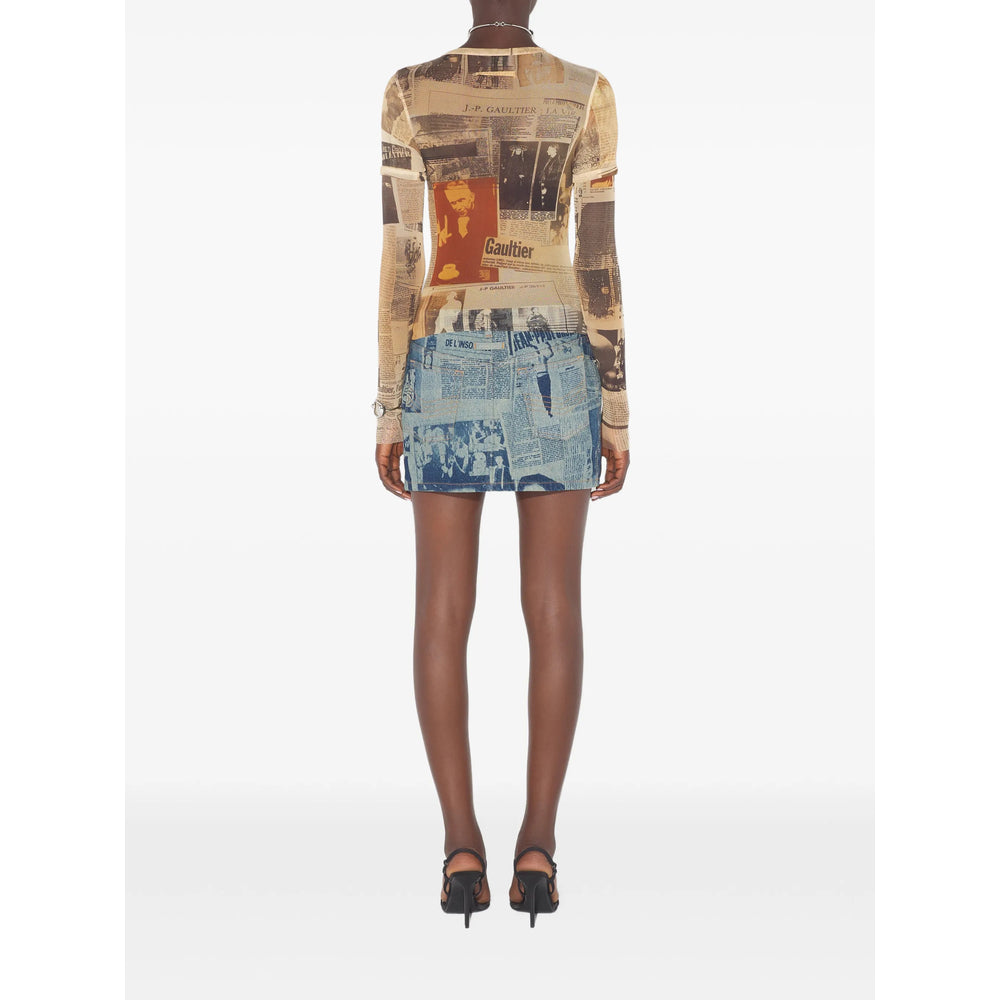 Jean Paul Gaultier T Shirts - Neutral, Blue | 0a8bb8d68ec91b3e273b2b9c52aafc70ac4c9210